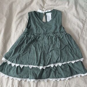 Tahari Sage Green Textured Dress